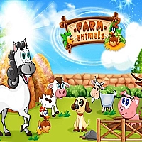 Funny Learning Farm Animals Game Cover