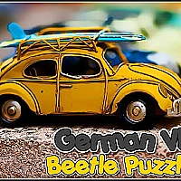 German VW Beetle Puzzle Game Cover