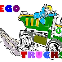 Lego Trucks Coloring Game Cover