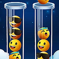 Emoji Color Sort Puzzle Game Cover