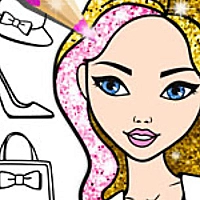 Fashion Coloring Glitter Game Cover