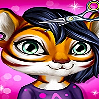 Cute Animal Hair Salon Game Cover