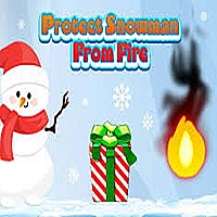 Protect Snowman From Fire Game Cover