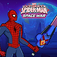 Spiderman Space War Game Cover