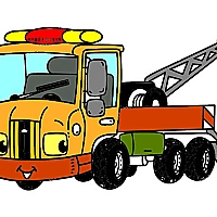 Tow Trucks Coloring Game Cover