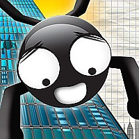 Stickman fleeing Game Cover