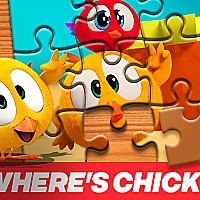 Wheres Chicky Jigsaw Puzzle Game Cover