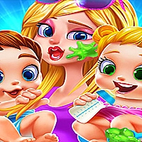 My Newborn Baby Twins Care Game Cover