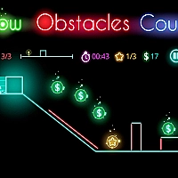 Glow obstacle course Game Cover