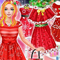 Christmas Princess Dress Up Game Cover
