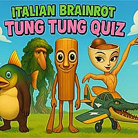 Italian Brainrot tung Tung Quiz Game Cover