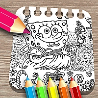Sponge on the Run Coloring Book Game Cover