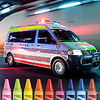Ambulance Coloring Game Cover
