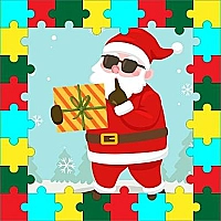 Santa Puzzle For Kids Game Cover
