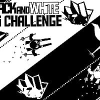 Black & white ski challenge Game Cover