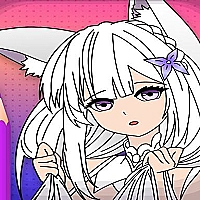 Animated Glitter Coloring Book - Anime Manga Game Cover