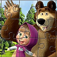 Masha Puzzle Time Game Cover