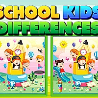 School Kids Differences Game Cover