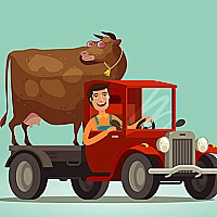 Cute Trucks For Kids Coloring Game Cover
