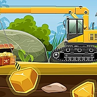 Gold Truck Crane Game Cover