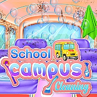 School Campus Cleaning Game Cover