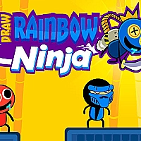 Draw Rainbow Ninja Game Cover