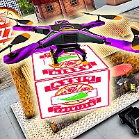 Drone Pizza Delivery Simulator  Game Cover