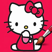 Easy Coloring Kitty Game Cover
