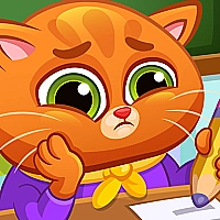 Lovely Virtual Cat At School Game Cover