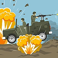 Army Vehicles And Aircraft Memory Game Cover