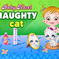Baby Hazel Naughty Cat Game Cover