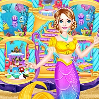 Mermaid House Cleaning And Decorating Game Cover