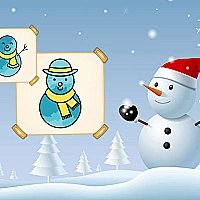 Happy Snowman Coloring Game Cover