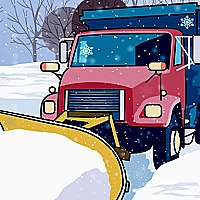 Hidden Snowflakes in Plow Trucks Game Cover