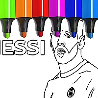 Messi Coloring Pages Game Cover