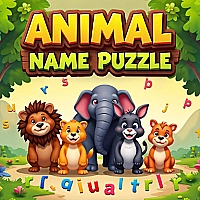 Animal Name Puzzle Game Cover