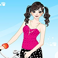 Bicycle Girl Dressup Game Cover