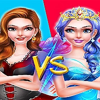 Pro Fairy Princess Dress Up VS Witch Makeup Game Cover