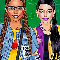 College Student Girl Dress Up Game Cover
