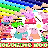 Coloring Book for Peppa Pig Game Cover