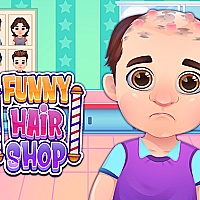 FUNNY HAIR SALON Game Cover
