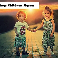 Siblings Children Jigsaw Game Cover