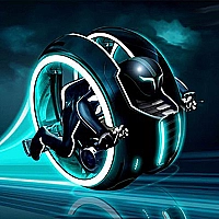 Cyber Tron biker Game Cover