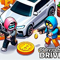 Obby vs Noob Driver Game Cover