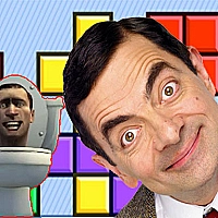 Mr Bean &amp; Skibidi Tetris Game Cover