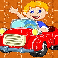 Pedal Cars Jigsaw Game Cover