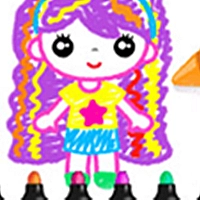 Drawings For Girls - Color And Glitter Game Cover