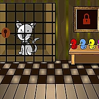G2L White Cat Rescue Game Cover