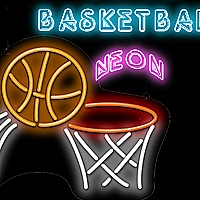 Swipe Basketball Neon Game Cover