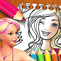 Barbie Doll Coloring Book Game Cover